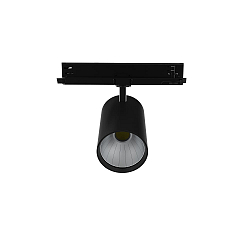 LED 3-Phasen Strahler TRACKSPOT P, 36°, 23,8cm, 12W, IP20, DALI dimmbar, 4000K, 1856/6125lm, schwarz