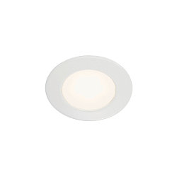 LED Einbau-Downlight DL 126 f�r M�bel, IP20, � 6.5cm, 12V DC SELV, ohne BG, 2.8W 3000K 170m 90�, wei�