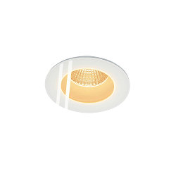 Outdoor LED Einbau-Downlight PATTA-F ROUND, r�ckversetzt, IP65 IK02, dimmbar, inkl. Treiber, 12W 3000K 860lm 38�, wei�