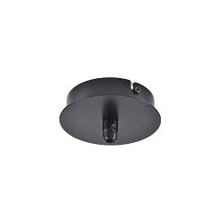 FITU 1er Rosette f�r FITU PD Pendelleuchten, RUND, max. 16A, , Schwarz