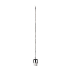 Pendelleuchte FENDA, 150cm, mit offenem Kabel, E27, ohne Schirm, Chrom