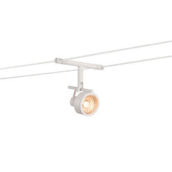Seilleuchte SALUNA QR-C51 f�r TENSEO 12V Niedervolt-Seilsystem, drehbar, schwenkbar, Wei�