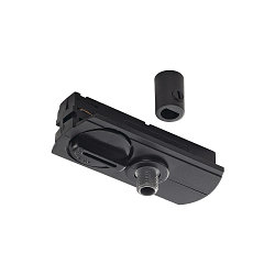 1-Phasen Pendelleuchtenadapter inkl. Zugentlastung und Gewindest�ck, Schwarz