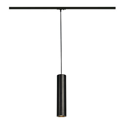 1-Phasen Pendelleuchte ENOLA B PD-1, GU10 QPAR51, inkl. 1-Phasen-Adapter, 150cm Pendel, schwarz