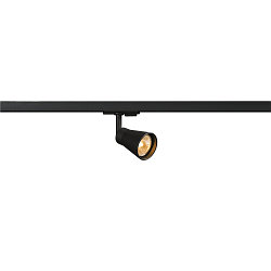 1-Phasen Strahler AVO TRACK, GU10 QPAR51 max. 50W, inkl. Adapter, Schwarz