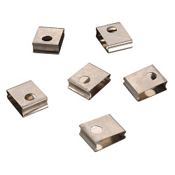 Federclip f�r EUTRAC� 3-Phasen Stromschiene (Einbauversion), 6er Pack, Wei�