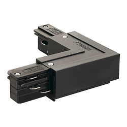 EUTRAC L-Verbinder f�r 3-Phasen HV-Schiene, Erde au�en, Eckverbinder 1, schwarz