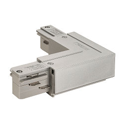 L-Verbinder f�r 3-Phasen HV-Schiene, Erde au�en, Eckverbinder 1, silbergrau