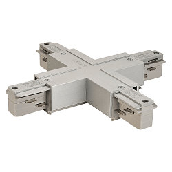 X-Verbinder f�r 3-Phasen HV-Schiene, mit Einspeisem�glichkeit, silbergrau