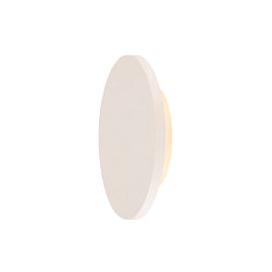 PLASTRA, Wandleuchte, LED, 3000K, rund, wei�er Gips