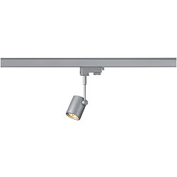 Strahler BIMA 1 GU10 50W, inkl. 3-Phasenadapter, silbergrau