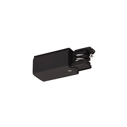 Zubeh�r f�r 3-Phasen Aufbauschiene S-TRACK ON/OFF - End-Einspeiser, IP20, max. 16A, schaltbar, Erde links, schwarz