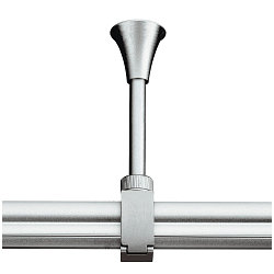 Zubeh�r f�r 2-Phasen Stromschiene EASYTEC II� - Deckenabh�ngung, 10cm, starr, Silbergrau