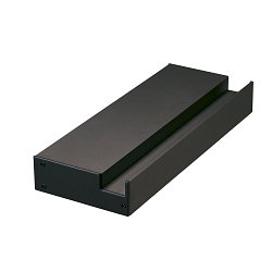 GLENOS Profi-Wandtr�ger-Profil 20, Aufbauprofil, 20cm, ohne Endkappen, schwarz