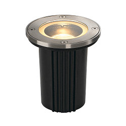 Boden-Einbauleuchte DASAR EXACT, IP67 IK08, GU10 QPAR51 (exkl.), Edelstahl 316 / Glas, kardanisch, befahrbar, Edelstahl, rund