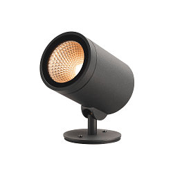 LED Au�enstrahler HELIA SPOT L, IP66 IK04, 15W 3000K 1340lm 40�, kardanisch, 300cm IP-Steckerkabel, dimmbar, anthrazit