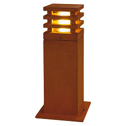 Outdoor Stehleuchte RUSTY� SQUARE 40, IP55, E27 TC-DSE max. 11W, FeCSi-Stahl gerostet, 40cm