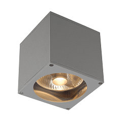 Au�enleuchte BIG THEO WALL OUT Wandleuchte, eckig, GU10, IP44, silbergrau