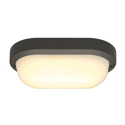 LED Au�enleuchte TERANG 2 Wand-/Deckenleuchte, oval, 120�, SMD LED, 3000K, IP44, anthrazit