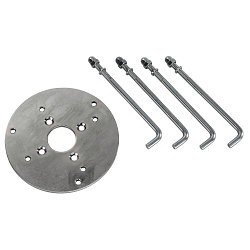 Betonanker-Set inkl. Montageplatte f�r VAP SLIM 30/60/90, VAP und SITRA SL, � 10.5cm, Edelstahl