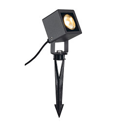 Outdoor LED spot NAUTILUS 10 CUBE, IP65 IK04, 9W 3000K 520lm 45�, anthracite