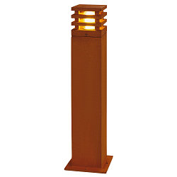 LED Outdoor Stehleuchte RUSTY� SQUARE 70, IP55, 8.6W 3000K 90lm, FeCSi-Stahl gerostet, 70cm
