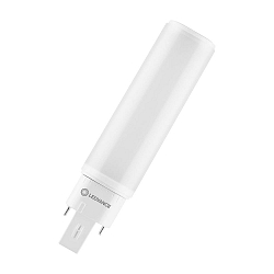 LED R�hre einseitig gesockelt DULUX LED D/E HF & AC MAINS V 7W 830 G24Q-2
