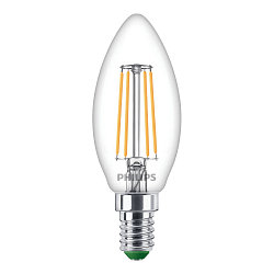 LED Filament Kerzenform MASTER LEDCandle ND DIM B35 CL GUE, E14, 2.3W 2700K 485lm 300°, schaltbar