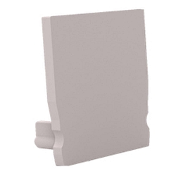 Endkappe f�r Profil + Cover S, Endcap SMALL U-Profil 17.3/18.3, grau