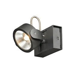 LED Wand- und Deckenleuchte KALU LED 1, IP20, 1-flammig, 17W 3000K 1000lm 60°, dimmbar, kardanisch, schwarz