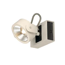LED Wand- und Deckenleuchte KALU LED 1, IP20, 1-flammig, 17W 3000K 1000lm 60°, dimmbar, kardanisch, weiß / schwarz