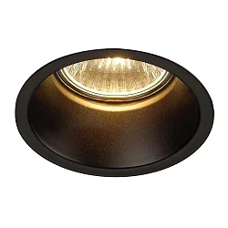 Einbau-Downlight DORENDO GU10 QPAR51, Ø 8.3cm, blendreduziert, Mattschwarz