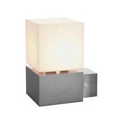 SQUARE WALL, Outdoor Wandleuchte, IP44, E27 max. 20W, Alu gebürstet