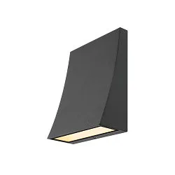 DELWA WIDE, Outdoor LED Wandleuchte, IP44, 10W 3000K 910lm 100°, anthrazit