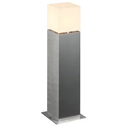 Outdoor Stehleuchte SQUARE POLE 60, Höhe 60cm, IP44, E27 max. 20W, Edelstahl 304