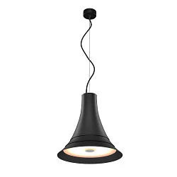 Premium LED Pendant luminaire BATO 35 PD, Ø 35cm, 21W 2500K 1300lm 100°, TRIAC dimmable, black