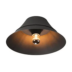 Wand- und Deckenleuchte BATO 45 CW, Ø 45cm, E27, Aluminium / Stahl, schwarz