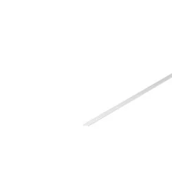 GRAZIA 10 Kunststoffabdeckung flache Ausführung, 200cm, satiniert