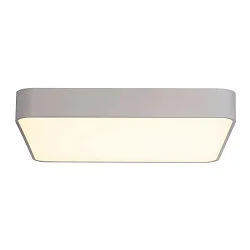 LED Decken-/Pendelleuchte MEDO 60 SQUARE, 60 x 60cm, 39W 3000K 3300lm 105°, dimmbar 1-10V, silbergrau