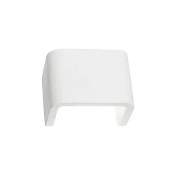 MANA Leuchtenschirm, Gips, weiß, Breite 13,6cm
