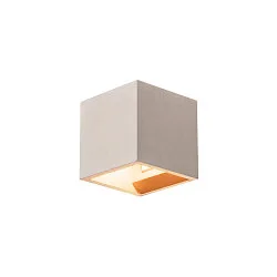 SOLID CUBE Wandleuchte, QT14, grau