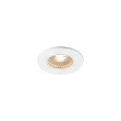 KAMUELA ECO Brandschutz LED Deckeneinbauleuchte, IP65/20, IK02, Ø 8.8cm, 6.5W 3000K 400lm 38°, dimmbar, Weiß