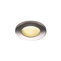 Outdoor Einbau-Downlight DOLIX OUT, IP65 IK02, rund, Ø 8.2cm / DA 68mm, GU10 QPAR51 max. 50W, Aluminium, rund, Chrom