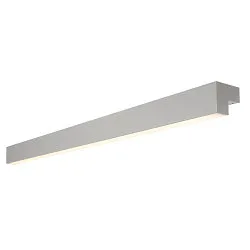 LED Wandleuchte / Spiegelleuchte L-LINE 120, IP44, 19W 3000K 1650lm 120°, silber eloxiert