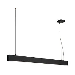 LED Profil-Pendelleuchte GLENOS, 100.5cm, UGR < 28, dimmbar 1-10V, 43W 4000K 3300lm, Mattschwarz