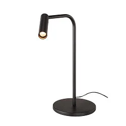 Premium-LED Tischhleuchte KARPO FL, drehbar, schwenkbar, CRi >90, Touch-Dimmer (3-stufig), 6.2W 3000K 360lm 40°, schwarz