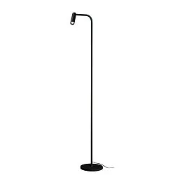 Premium-LED Stehleuchte KARPO FL, drehbar, schwenkbar, CRi >90, Touch-Dimmer (3-stufig), 6.2W 3000K 360lm 40°, schwarz