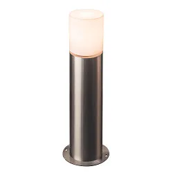 Pollerleuchte ROX ACRYL, IP65 IK02, zylindrisch, E27 max. 20W, Edelstahl 304 / Diffusor opalweiß, offenes Kabel, 60cm