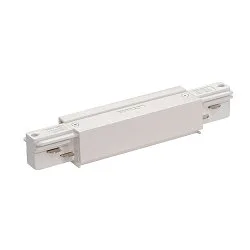 EUTRAC Straight coupler for 3-Phase High voltage Track, white