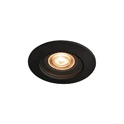 Outdoor Einbau-Downlight  VARU QPAR51 DL, IP65 IK02, Ø 10cm / DA 75mm, GU10 LED max. 5W, schwarz